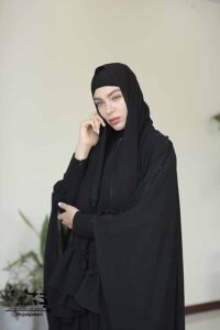 حدیث جنس کرپ مشکی فری سایز قیمت 1385 copy